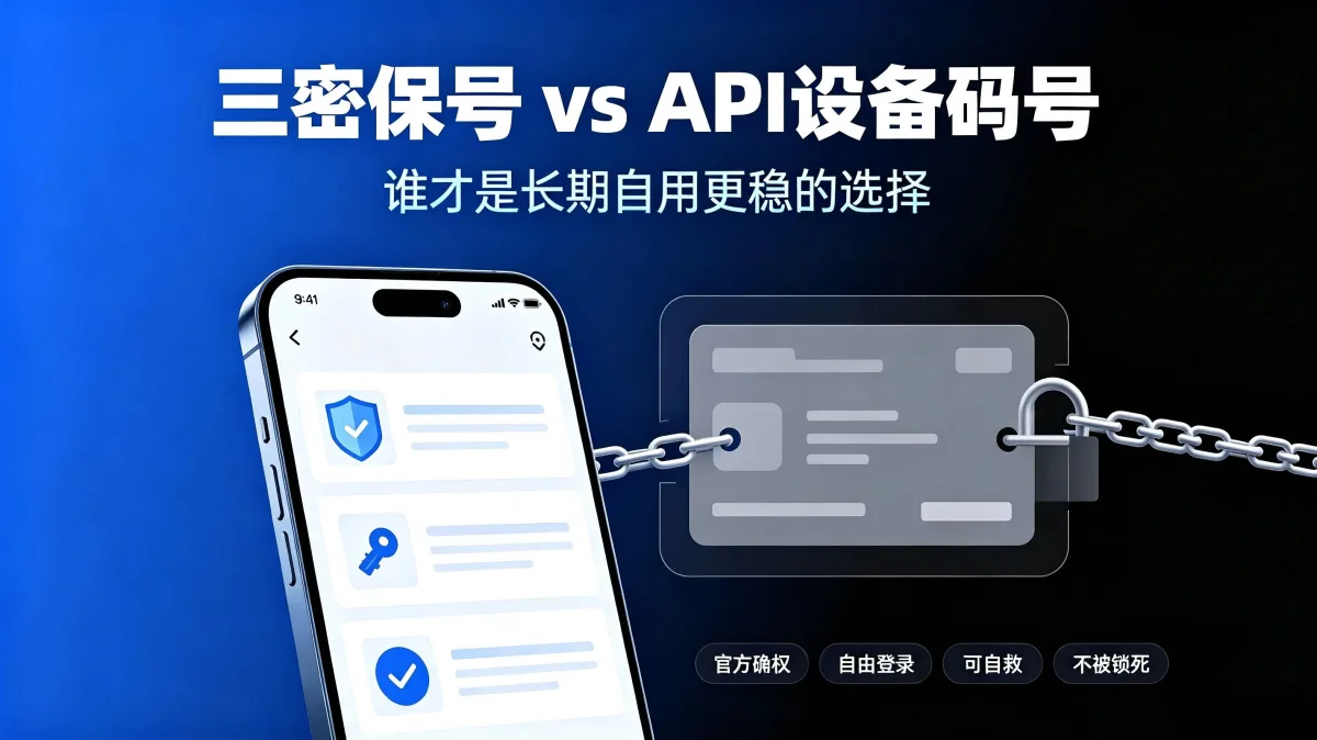 Американский аккаунт Apple: тройная защита превосходит API-аккаунты с кодом устройства