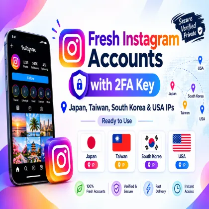 Premium Instagram Accounts | 2FA Key Included
